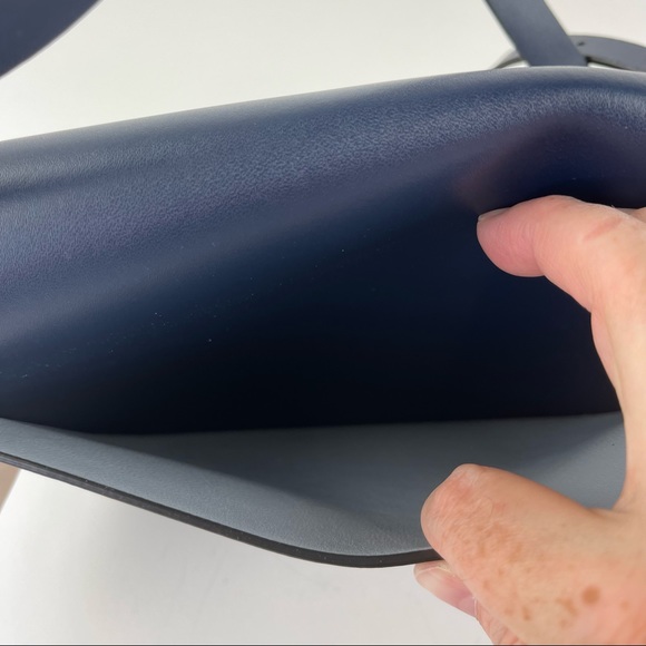 NWT Kate Spade Nadine Colorblock Medium Flap Shoulder Bag Light Blue / Navy - Picture 8 of 10